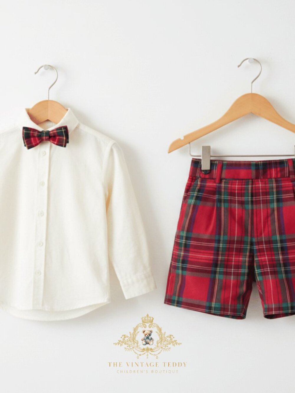 NWT Handsome Boys Holiday Dress Shirt & Shorts 2-Piece Suit Outfit Formals 7Y - Picture 3 of 3